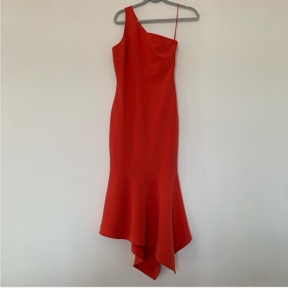 Cinq a Sept Asymmetrical Midi Dress